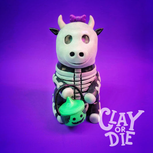 Skeleton Cow Jar